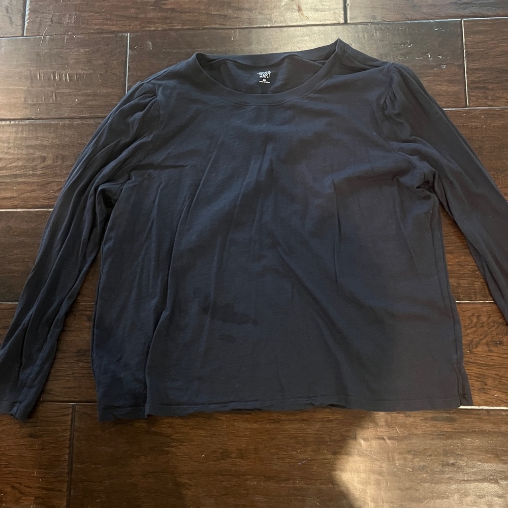 Matilda Jane/Good Hart Cream and. Black  crew neck long sleeve basic tee